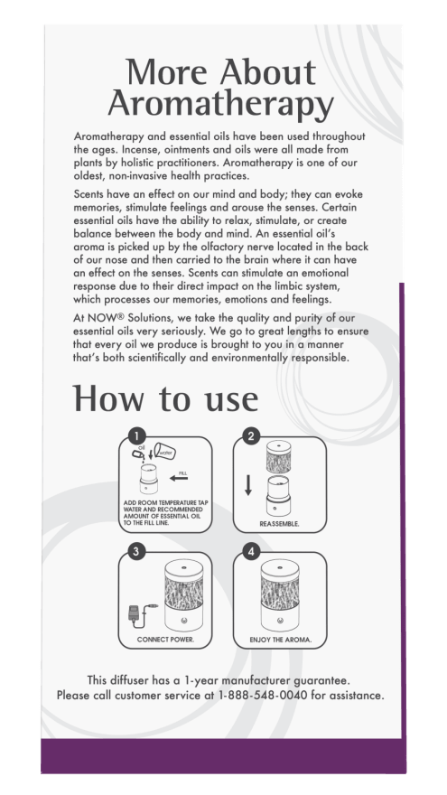 NOW Foods Metal Touch Ultrasonic Oil Diffuser 1st Stop, Marshall's Health Shop!  NOW® Solutions new Metal Touch Ultrasonic Diffuser is a sleek and contemporary diffuser that complements almost any décor and makes a healthy alternative to scented candles and aerosol air fresheners.