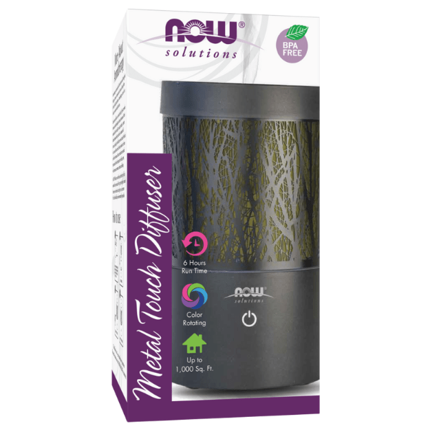 NOW Foods Metal Touch Ultrasonic Oil Diffuser 1st Stop, Marshall's Health Shop!  NOW® Solutions new Metal Touch Ultrasonic Diffuser is a sleek and contemporary diffuser that complements almost any décor and makes a healthy alternative to scented candles and aerosol air fresheners.