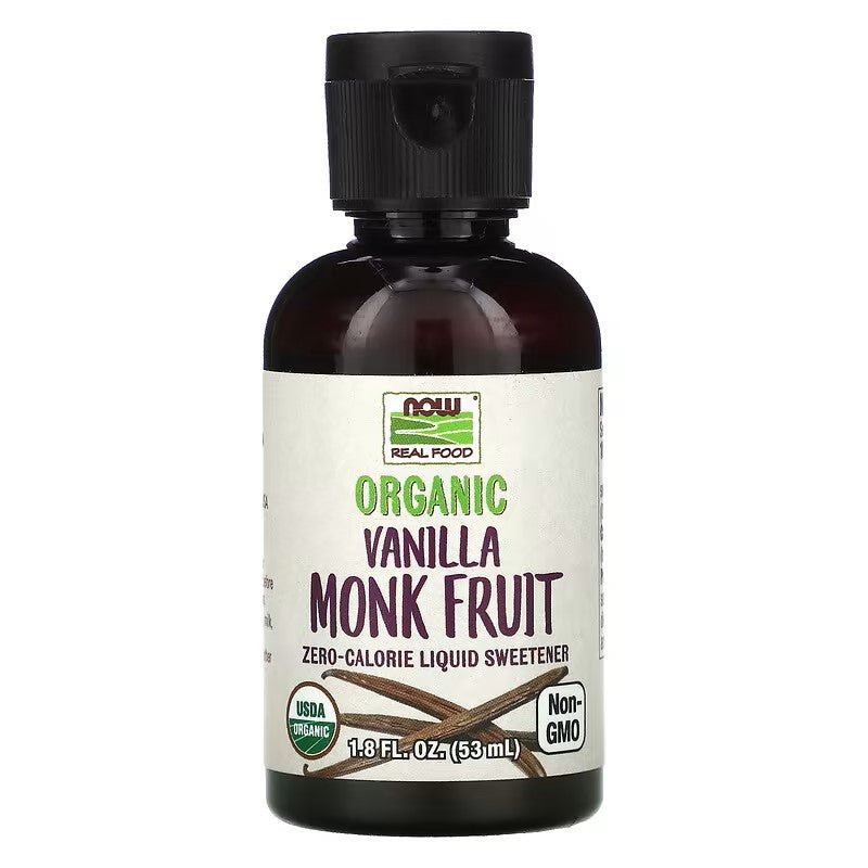 NOW Foods Monk Fruit, Organic Liquid, Vanilla, 53ml - 1st Stop Marshall's Health Shop, Gift Shop! - Heath and Natural Therapy New Brighton Christchurch - Naturopath