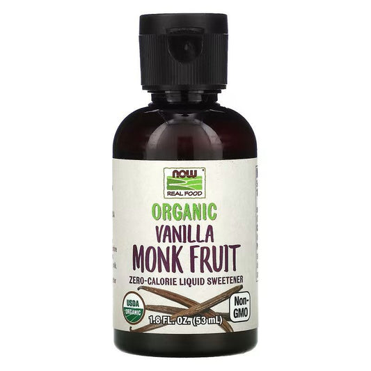 NOW Foods Monk Fruit, Organic Liquid, Vanilla, 53ml - 1st Stop Marshall's Health Shop, Gift Shop! - Heath and Natural Therapy New Brighton Christchurch - Naturopath