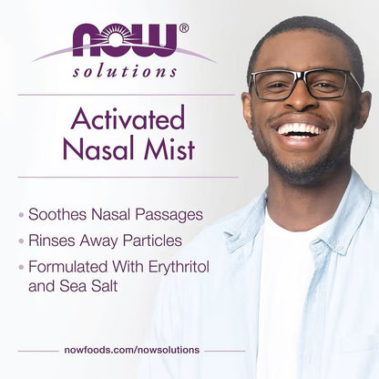 NOW Foods Nasal Mist Activated 59ml - 1st Stop Marshall's Health Shop, Gift Shop! - Heath and Natural Therapy New Brighton Christchurch - Naturopath