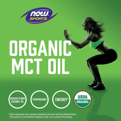 NOW Foods Organic MCT Oil Derived from Coconut Oil 473ml - 1st Stop Marshall's Health Shop, Gift Shop! - Heath and Natural Therapy New Brighton Christchurch - Naturopath