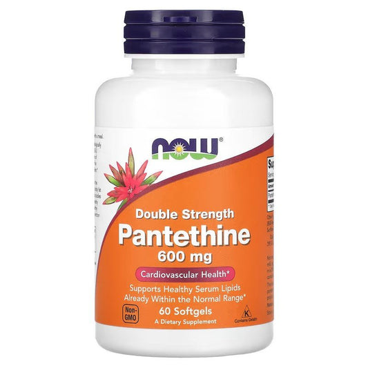 NOW Foods Pantethine 600mg 60 Softgels - 1st Stop Marshall's Health Shop, Gift Shop! - Heath and Natural Therapy New Brighton Christchurch - Naturopath