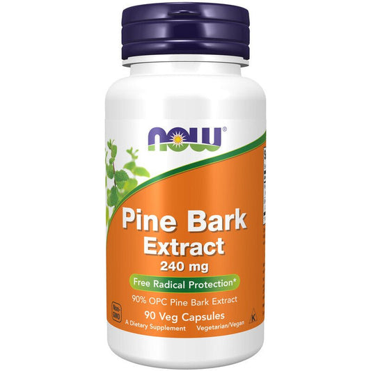 NOW Foods Pine Bark Extract 240mg 90 Veg Caps - 1st Stop Marshall's Health Shop, Gift Shop! - Heath and Natural Therapy New Brighton Christchurch - Naturopath