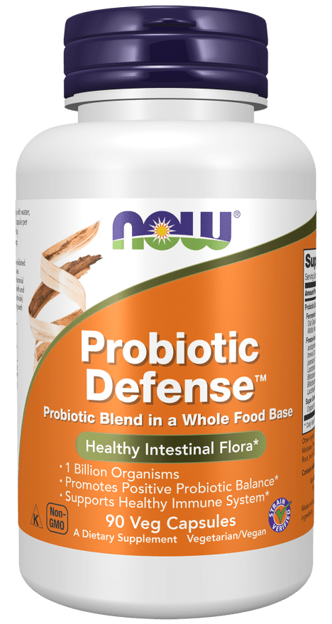 NOW Foods Probiotic Defense 90 Veg Capsules - MarshallsHealthShop