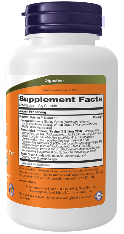 NOW Foods Probiotic Defense 90 Veg Capsules - MarshallsHealthShop