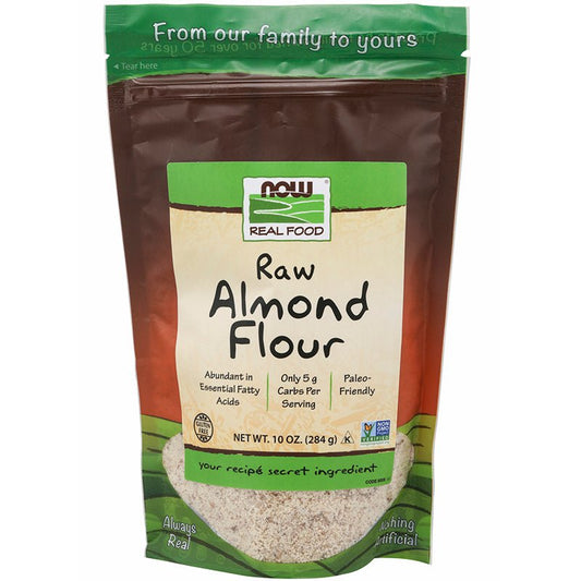 NOW Foods Raw Almond Flour 284g - 1st Stop Marshall's Health Shop, Gift Shop! - Heath and Natural Therapy New Brighton Christchurch - Naturopath