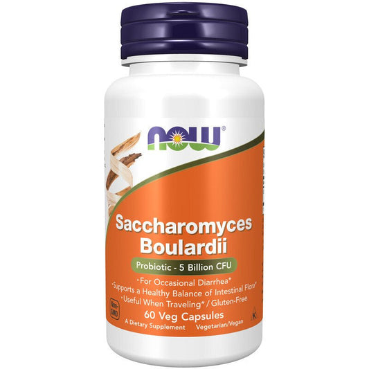 NOW Foods Saccharomyces Boulardii 60 Veg Caps - 1st Stop Marshall's Health Shop, Gift Shop! - Heath and Natural Therapy New Brighton Christchurch - Naturopath