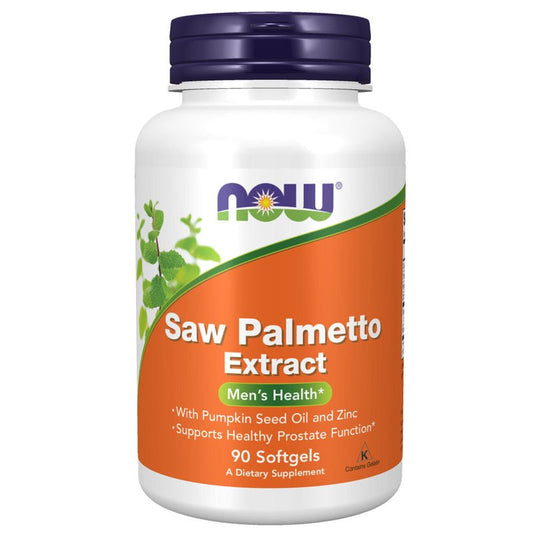 NOW Foods Saw Palmetto Extract 320mg 90 Veggie Softgels - 1st Stop Marshall's Health Shop, Gift Shop! - Heath and Natural Therapy New Brighton Christchurch - Naturopath