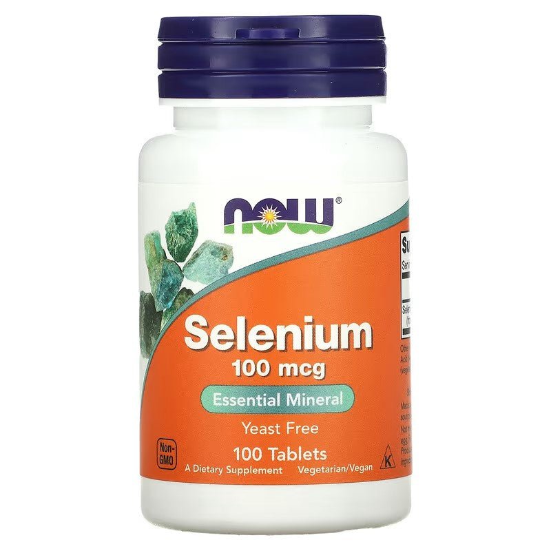 NOW Foods Selenium 100mcg 100 Tablets - 1st Stop Marshall's Health Shop, Gift Shop! - Heath and Natural Therapy New Brighton Christchurch - Naturopath