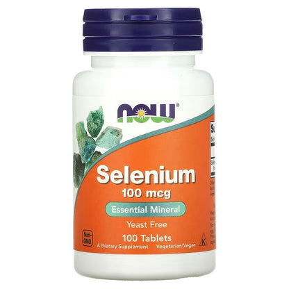 NOW Foods Selenium 100mcg 100 Tablets - 1st Stop Marshall's Health Shop, Gift Shop! - Heath and Natural Therapy New Brighton Christchurch - Naturopath