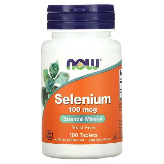 NOW Foods Selenium 100mcg 100 Tablets - 1st Stop Marshall's Health Shop, Gift Shop! - Heath and Natural Therapy New Brighton Christchurch - Naturopath