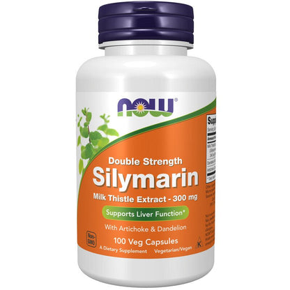 NOW Foods Silymarin, Milk Thistle Extract 300mg 100 Veg Caps - 1st Stop Marshall's Health Shop, Gift Shop! - Heath and Natural Therapy New Brighton Christchurch - Naturopath