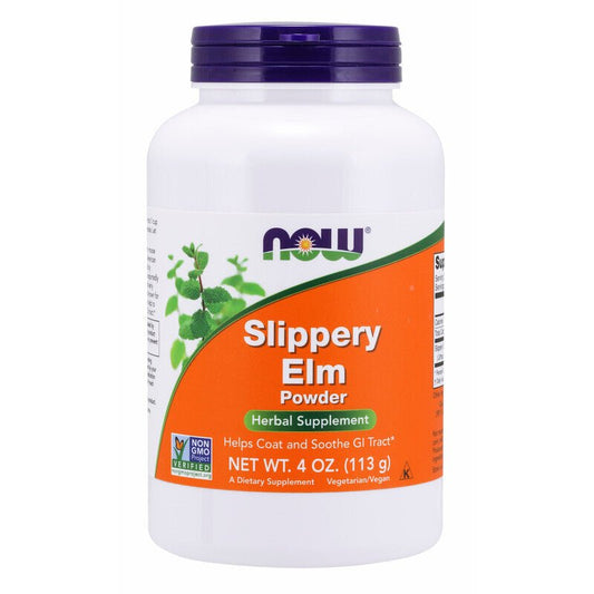 NOW Foods Slippery Elm Powder 113g - 1st Stop Marshall's Health Shop, Gift Shop! - Heath and Natural Therapy New Brighton Christchurch - Naturopath