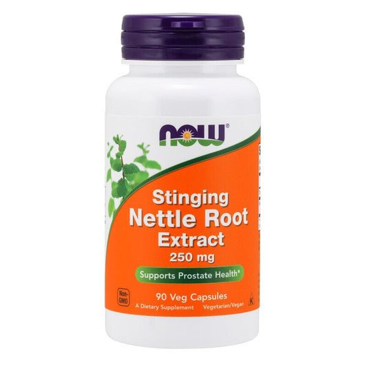 NOW Foods Stinging Nettle Root Extract 250mg 90 Veg Caps - 1st Stop Marshall's Health Shop, Gift Shop! - Heath and Natural Therapy New Brighton Christchurch - Naturopath