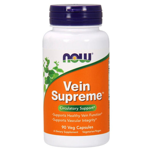 NOW Foods Vein Supreme 90 Veg Capsules - 1st Stop Marshall's Health Shop, Gift Shop! - Heath and Natural Therapy New Brighton Christchurch - Naturopath
