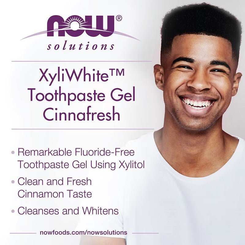 NOW Foods XyliWhite Cinnafresh Toothpaste Gel 181g - 1st Stop Marshall's Health Shop, Gift Shop! - Heath and Natural Therapy New Brighton Christchurch - Naturopath