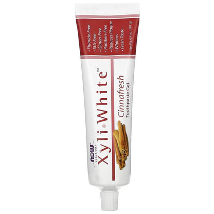 NOW Foods XyliWhite Cinnafresh Toothpaste Gel 181g - 1st Stop Marshall's Health Shop, Gift Shop! - Heath and Natural Therapy New Brighton Christchurch - Naturopath