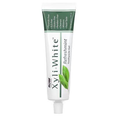 NOW Foods XyliWhite Refreshmint Toothpaste Gel 181g - 1st Stop Marshall's Health Shop, Gift Shop! - Heath and Natural Therapy New Brighton Christchurch - Naturopath
