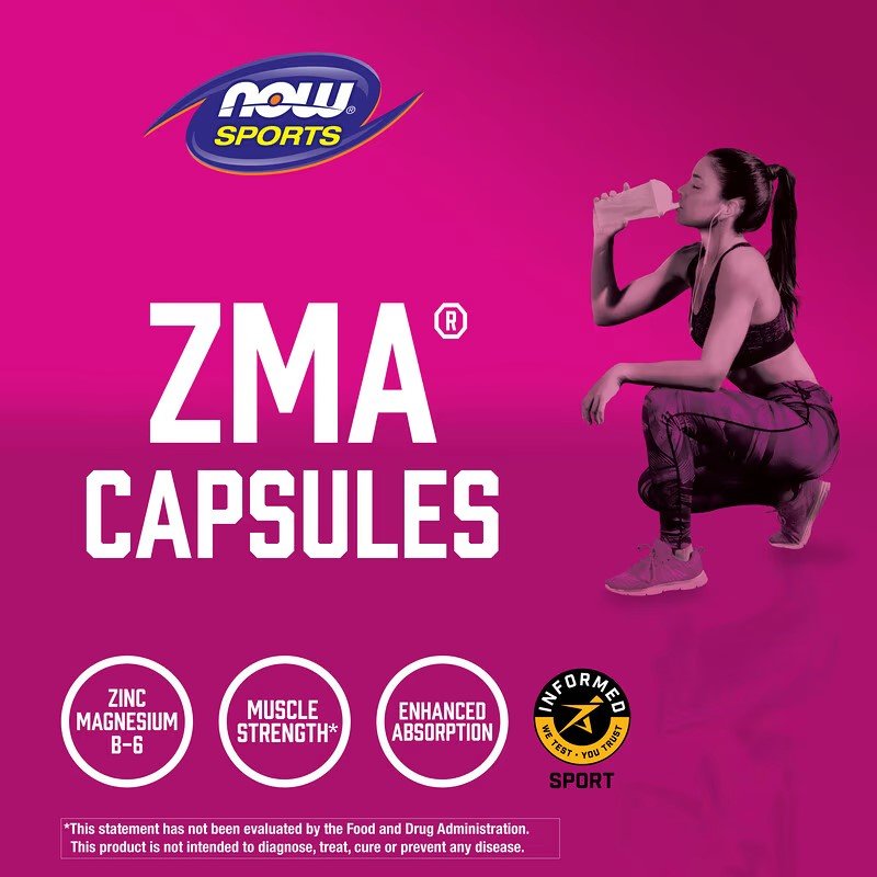 NOW Foods ZMA Sports Recovery 90 Capsules - 1st Stop Marshall's Health Shop, Gift Shop! - Heath and Natural Therapy New Brighton Christchurch - Naturopath