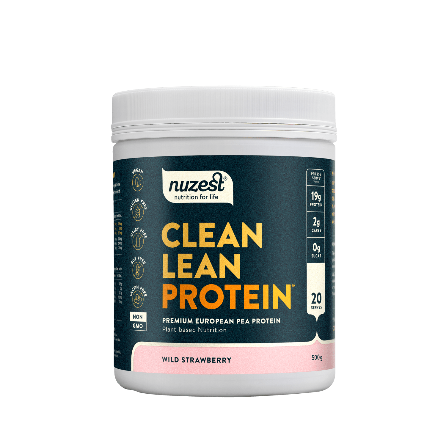 Nuzest Clean Lean Protein Wild Strawberry 500g (20 Servings)

Clean Lean Protein is powerfully plant-based and contains all nine essential amino acids. It's a natural source of iron and encourages recovery, vitality, muscle repair, and growth. From seed to tub, we use only the ingredients you need, and the cleanest processing required to bring them to you. Better for you. Better for the environment.
1st Stop, Marshall's Health Shop!