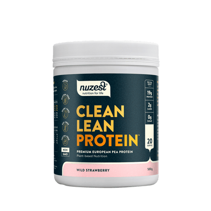 Nuzest Clean Lean Protein Wild Strawberry 500g (20 Servings)

Clean Lean Protein is powerfully plant-based and contains all nine essential amino acids. It's a natural source of iron and encourages recovery, vitality, muscle repair, and growth. From seed to tub, we use only the ingredients you need, and the cleanest processing required to bring them to you. Better for you. Better for the environment.
1st Stop, Marshall's Health Shop!