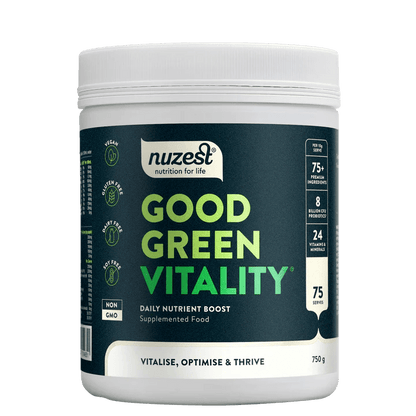 Nuzest Good Green Vitality
Powerful daily nutritional support for all areas of health. Good Green Vitality combines over 75 premium-quality ingredients, including essential vitamins, minerals, probiotics, adaptogens and plant-foods, all in one daily scoop. Formulated to help fill nutritional gaps while supporting energy, immunity, gut health, mood and stress.
1st Stop, Marshall's Health Shop!