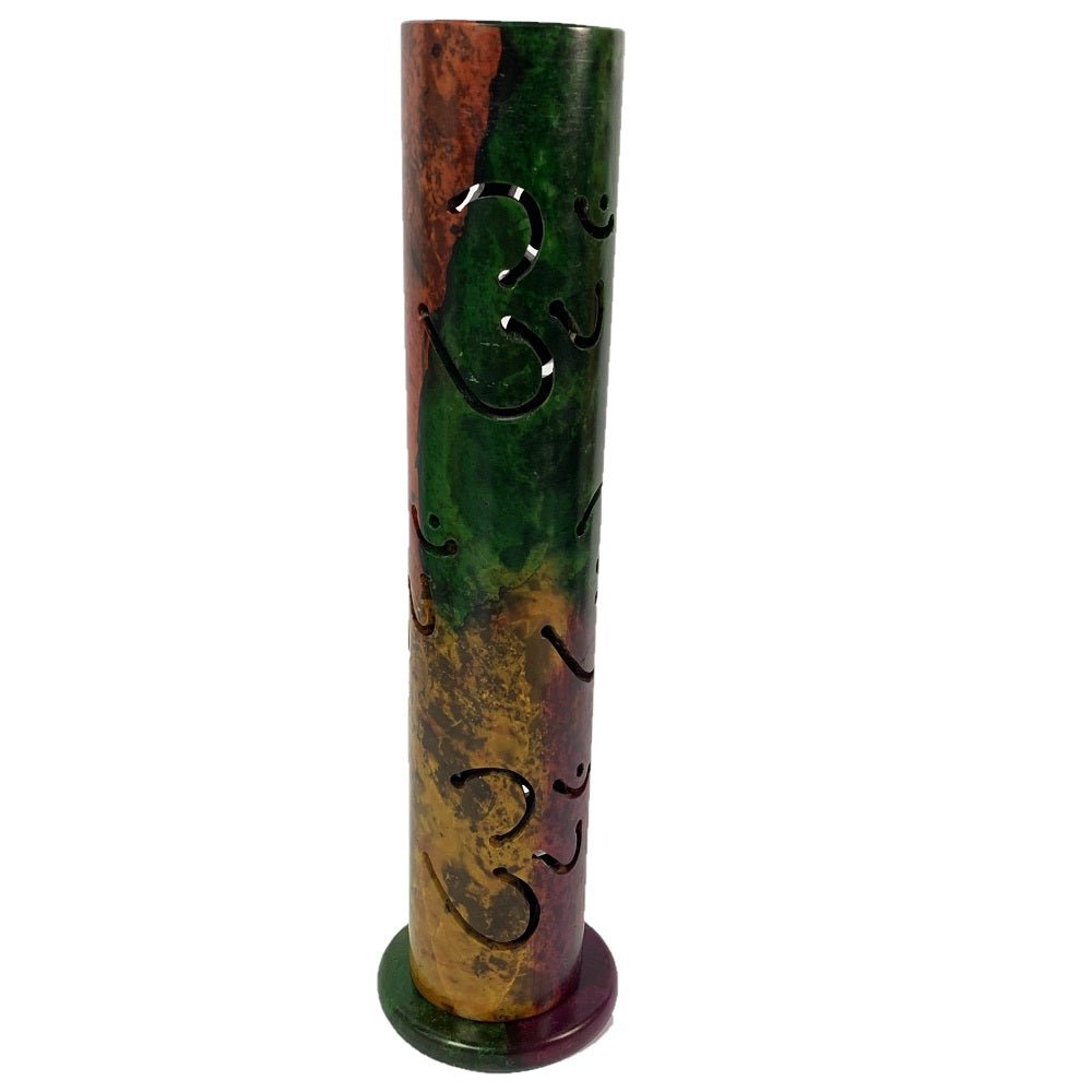 OM Soapstone Incense Tower - MarshallsHealthShop
