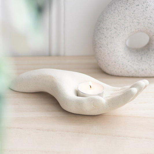 Open Hands Tealight Holder - MarshallsHealthShop