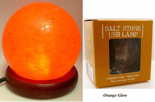 Orange Salt Ball Lamp - MarshallsHealthShop