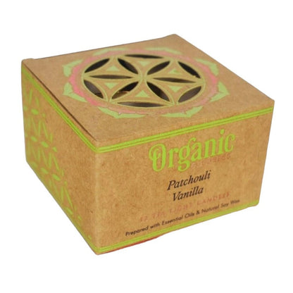 Organic Goodness Patchouli Vanilla Tealight Candle - 1st Stop Marshall's Health Shop, Gift Shop! - Heath and Natural Therapy New Brighton Christchurch - Naturopath
