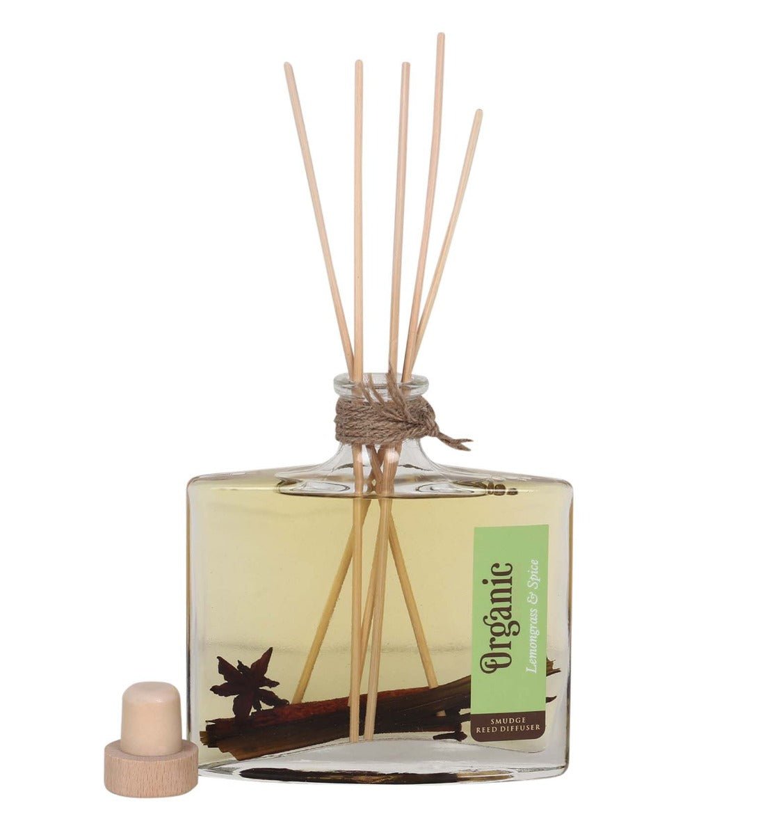 Organic Goodness Reed Diffuser Lemongrass + Spice - 1st Stop Marshall's Health Shop, Gift Shop! - Heath and Natural Therapy New Brighton Christchurch - Naturopath