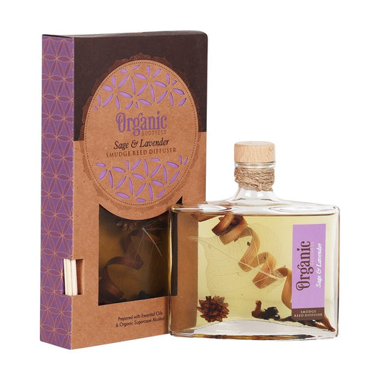 Organic Goodness Reed Diffuser Sage & Lavender 100ml - MarshallsHealthShop