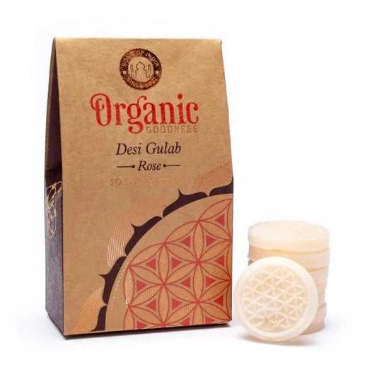 Organic Goodness Wax Melt Desi Gulab - Rose 40gm - MarshallsHealthShop
