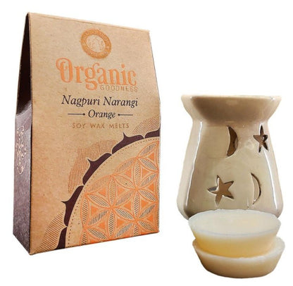 Organic Goodness Wax Melt Nagpuri Narangi - Orange 40gm - MarshallsHealthShop