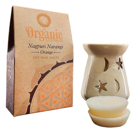 Organic Goodness Wax Melt Nagpuri Narangi - Orange 40gm - MarshallsHealthShop