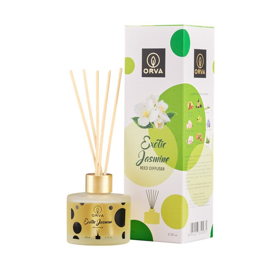 Orva Exotic Jasmine Reed Diffuser 100ml# - 1st Stop Marshall's Health Shop, Gift Shop! - Heath and Natural Therapy New Brighton Christchurch - Naturopath#