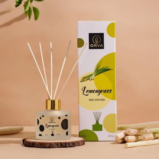 Orva Lemongrass Reed Diffuser 100ml - 1st Stop Marshall's Health Shop, Gift Shop! - Heath and Natural Therapy New Brighton Christchurch - Naturopath