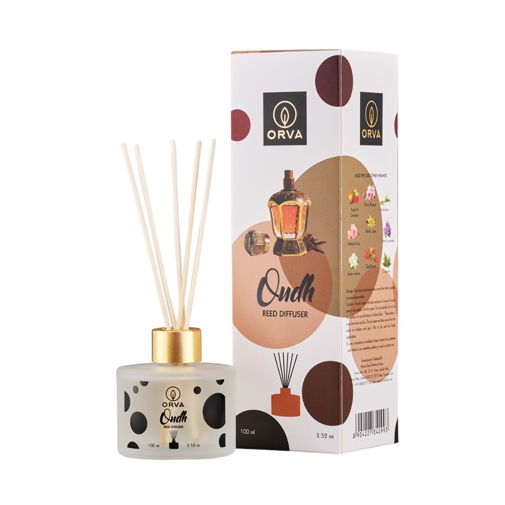 Orva Oudh Reed Diffuser 100ml - 1st Stop Marshall's Health Shop, Gift Shop! - Heath and Natural Therapy New Brighton Christchurch - Naturopath