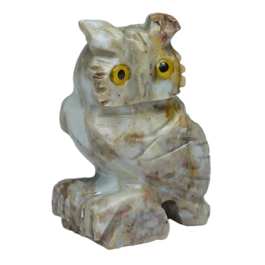 Owl Soapstone Carving - MarshallsHealthShop