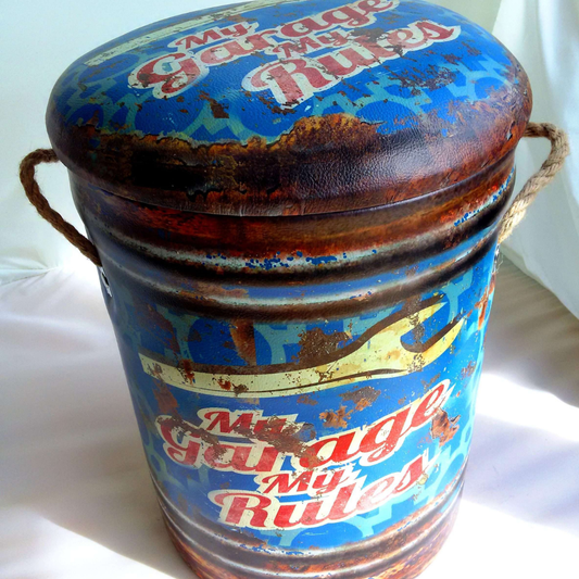Padded Storage Bins & Stools My Garage - MarshallsHealthShop