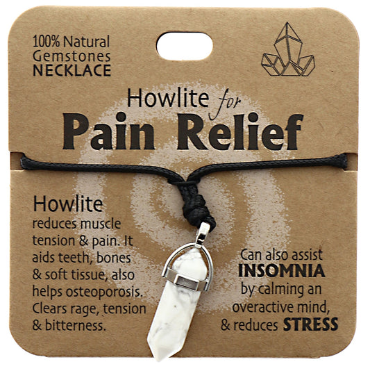 Pain Necklace Howlite - MarshallsHealthShop
