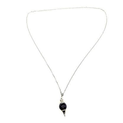 Pendulum Necklace Amethyst - MarshallsHealthShop