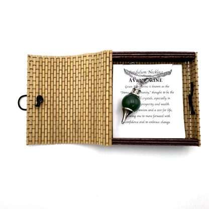 Pendulum Necklace Aventurine - MarshallsHealthShop