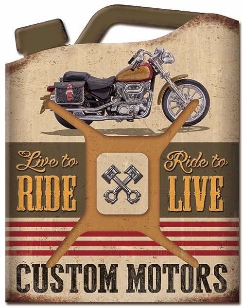 Petrol Tank Live To Ride - MarshallsHealthShop