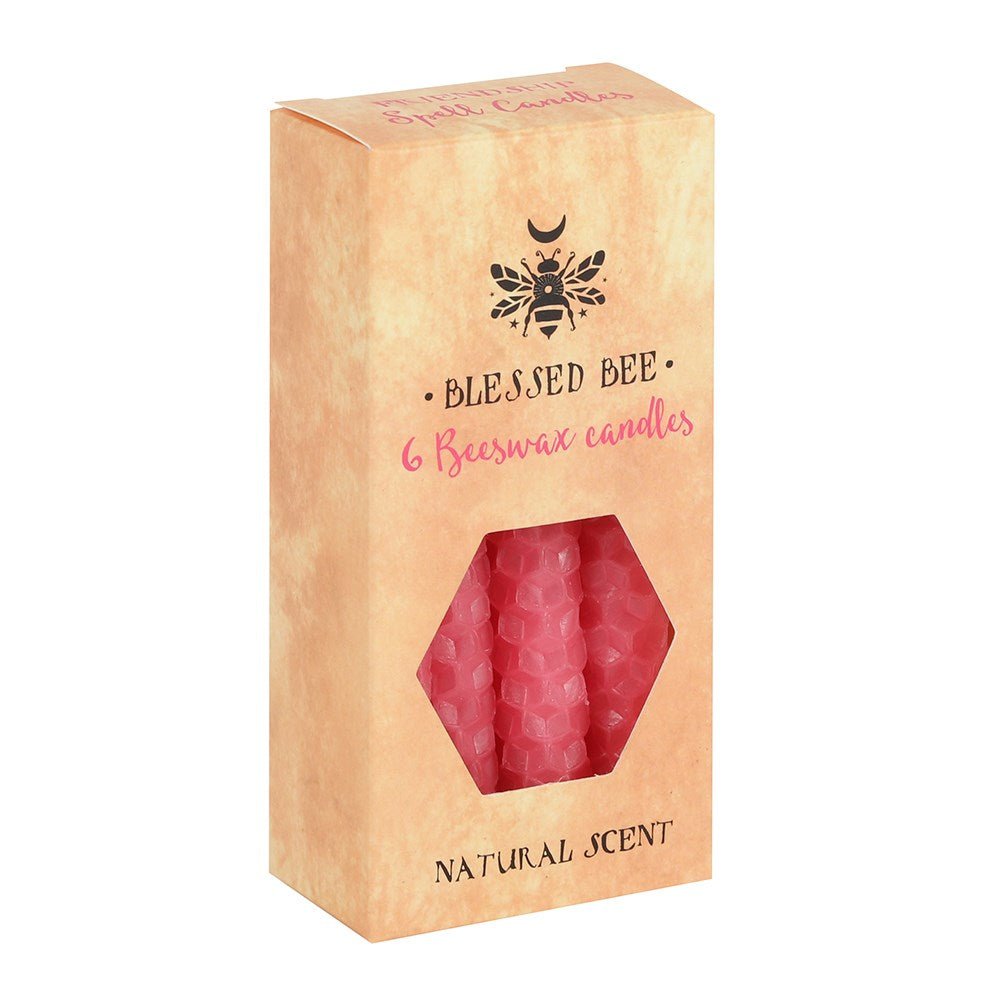 Pink Beeswax Spell Candles (6) - MarshallsHealthShop