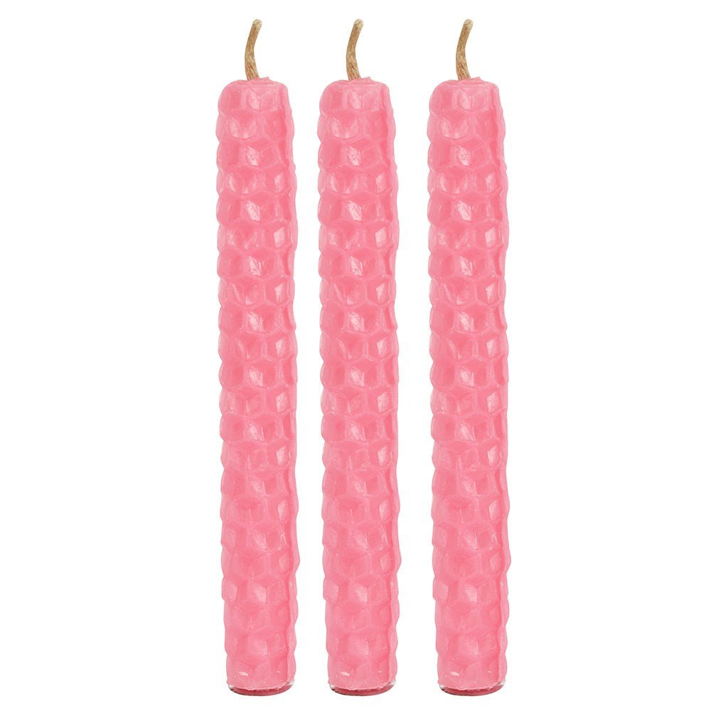 Pink Beeswax Spell Candles (6) - MarshallsHealthShop