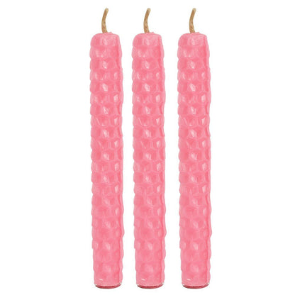 Pink Beeswax Spell Candles (6) - MarshallsHealthShop