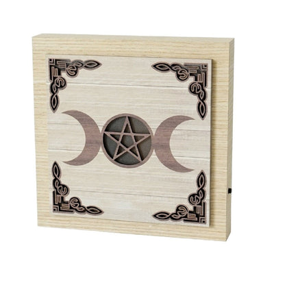 Plaque Triple Moon Colour LED - MarshallsHealthShop