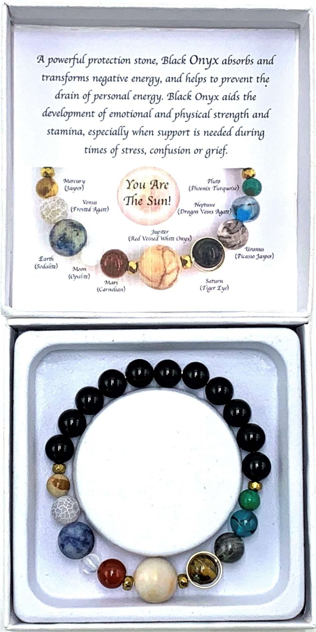 Polished Onyx Solar System Bracelet - MarshallsHealthShop
